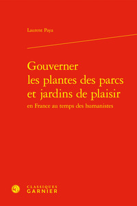 Gouverner les plantes des parcs et jardins de plaisir