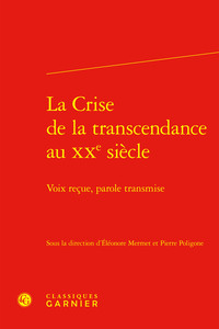 La Crise de la transcendance au XXe siècle