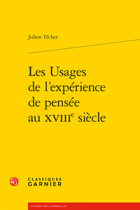 Les Usages de l'expérience de pensée au XVIIIe siècle