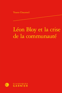 LEON BLOY ET LA CRISE DE LA COMMUNAUTE