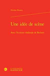 Une idée de scène - avec l'écriture théatrale de beckett
