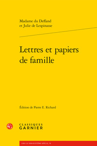 Lettres et papiers de famille