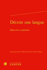Décrire une langue