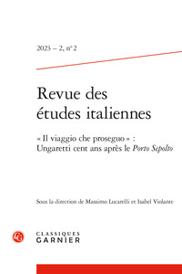 Revue des études italiennes