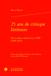 25 ans de critique littéraire