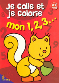 JE COLLE JE COLORIE MON 123