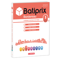 VOLUME 3 BATIPRIX 2022 - LA REFERENCE DU CHIFFRAGE DE VOS TRAVAUX