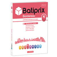 VOLUME 4 BATIPRIX 2022 - LA REFERENCE DU CHIFFRAGE DE VOS TRAVAUX