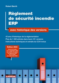 REGLEMENT DE SECURITE INCENDIE ERP AVEC HISTORIQUE DES VERSIONS