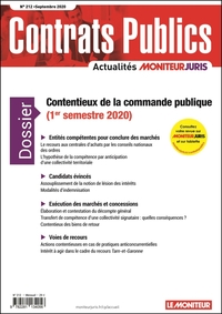 ACCP  N  212  SEPTEMBRE 2020 - CONTRATS PUBLICS  L'ACTUALITE DE LA COMMANDE ET DES CONTRATS PUBLICS