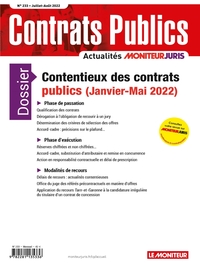 ACCP N  233 JUILLET AOUT 2022 - CONTRATS PUBLICS L'ACTUALITE DE LA COMMANDE ET DES CONTRATS PUBLICS
