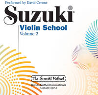 SUZUKI VIOLIN SCHOOL: VOLUME 2 (PERFORMANCE CD) CD