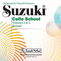 CD SEUL : SUZUKI CELLO SCHOOL,  SUZUKI CELLO SCHOOL 3 & 4 CD - VIOLONCELLE