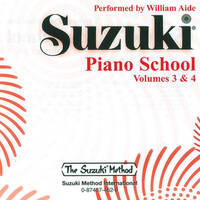 SUZUKI PIANO SCHOOL VOLUMES 3 AND 4 CD CD