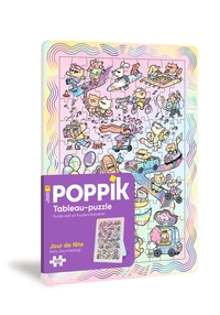 Poppik - Tableau-puzzle 100 pièces - Chiens et chats
