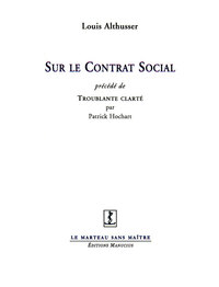 SUR LE CONTRAT SOCIAL