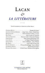 LACAN ET LA LITTERATURE