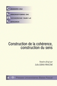 Construction de la cohérence, construction du sens