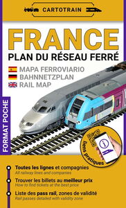 France - Plan du réseau ferré - Format poche