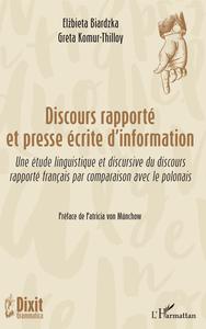 Discours rapporté et presse écrite d'information