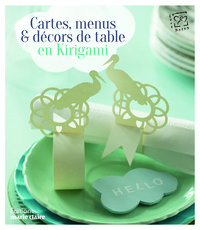 Cartes, menus et décors de table en kirigame