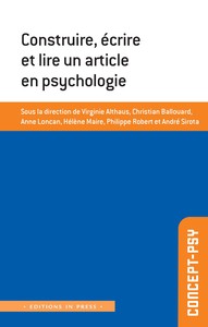 Construire, écrire et lire un article en psychologie