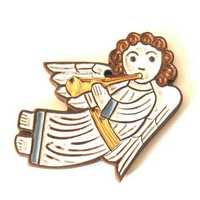 ANGE CERAMIQUE FLUTE 9X6CMS BLANC