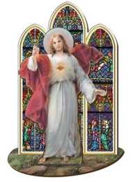 SACRE COEUR DE JESUS - SAINT EN BOIS A ASSEMBLER (TAILLE 12 CM)