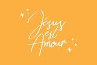 LOT DE 20 - CARTE SIMPLE JESUS EST AMOUR