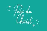 LOT DE 20 - CARTE SIMPLE PAIX DU CHRIST