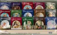PRESENTOIR 180 CARTES BIBLIO - LA VIE DES SAINTS PATRON