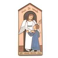 APPLIQUE CERAMIQUE ANGE SUR TA ROUTE 14,8 X 7 CM