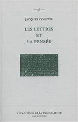 Les lettres et la pensée