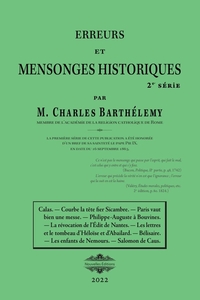 ERREURS ET MENSONGES HISTORIQUES 2 - SERIE 2