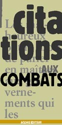 CITATIONS AU COMBAT