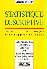 STATISTIQUE DESCRIPTIVE - CORRIGES