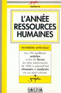 L'ANNEE RESSOURCES HUMAINES 1993