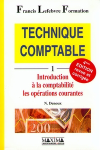 TECHNIQUE COMPTABLE T1  - 4E ED.