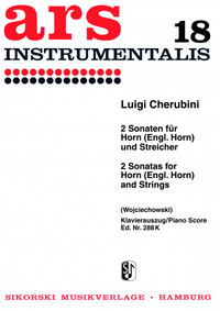 2 SONATEN - FUR WALDHORN (ODER ENGLISCH HORN) UND STREICHORCHESTER. REDUCTION POUR PIANO.