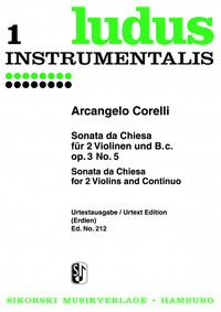 SONATA DA CHIESA - FUR 2 VIOLINEN UND B.C.. OP. 3/5. 2 VIOLINS, BASSO CONTINUO. JEU DE PARTIES.