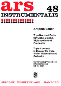 TRIPELKONZERT - FUR OBOE, VIOLINE, VIOLONCELLO UND ORCHESTER. REDUCTION POUR PIANO.