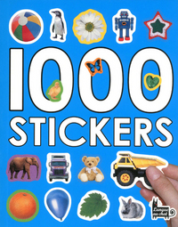 1000 stickers (fond bleu)