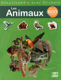 ENCYCLOPEDIE AVEC STICKERS - LES ANIMAUX (FOND VERT)