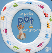 LE PETIT POT DES GARCONS (POIS BLEUS)