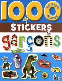 1000 STICKERS GARCONS (COUVERTURE A POIS)