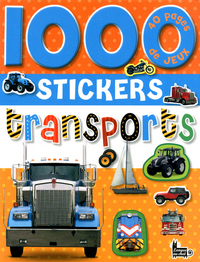 1000 STICKERS TRANSPORTS (COUVERTURE A POIS)