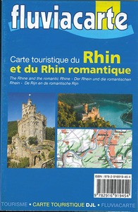 CARTE TOURISTIQUE DU RHIN ET DU RHIN ROMANTIQUE