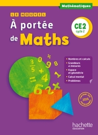 Le nouvel A portée de Maths CE2, Livre de l'élève