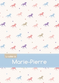 CAHIER MARIE PIERRE BLANC,96P,A5 CHEVAUX