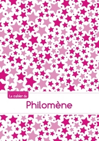 CAHIER PHILOMENE BLANC,96P,A5 CONSTELLATIONROSE